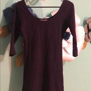 Violet half sleeve body con dress